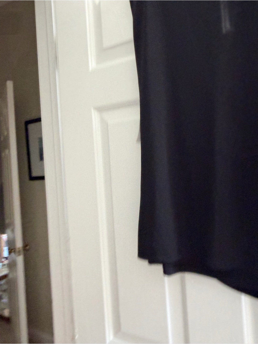 INC International Concepts Black Sleeveless Draped Top with Gold Zip - Picture 4 of 4